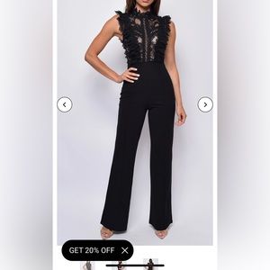 Emprada black jumpsuit size medium